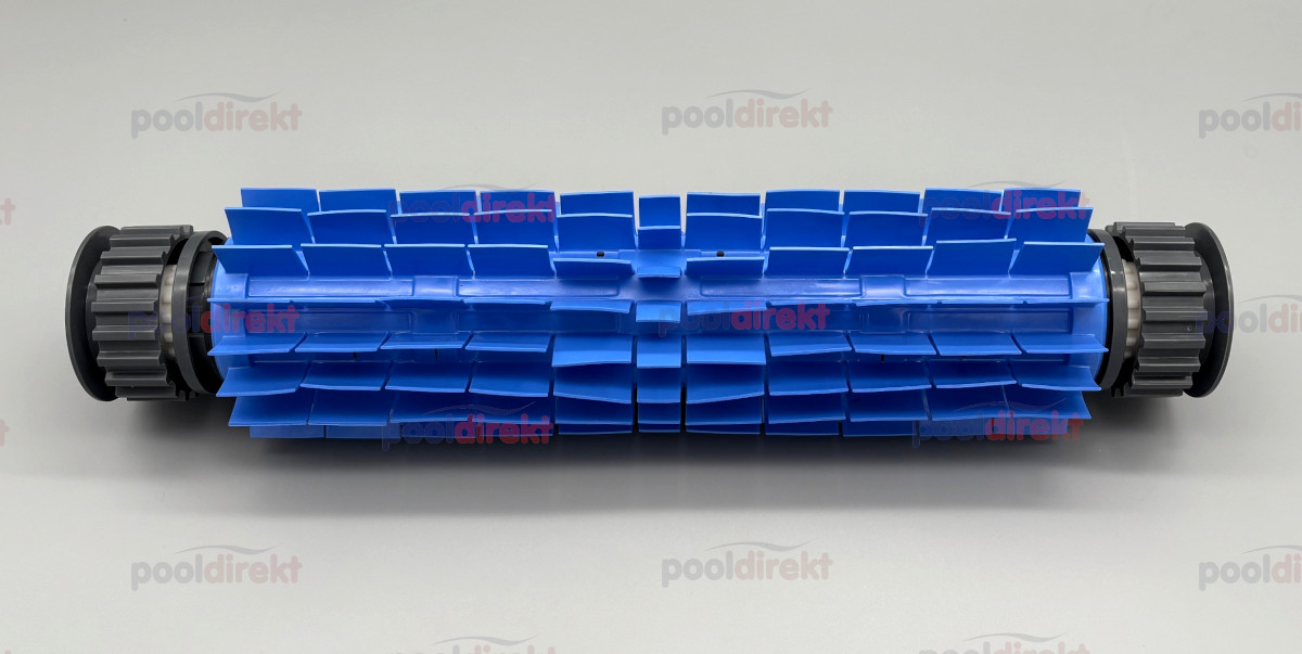 Dolphin Kunststoffbürste blau für S Line hinten mit Lager