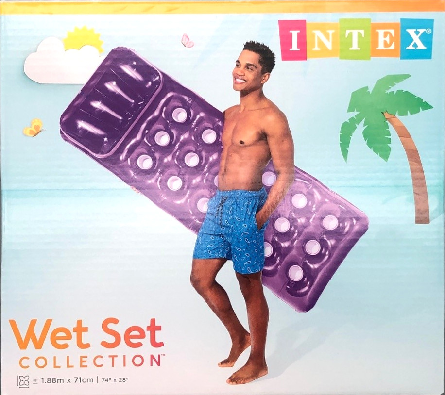 Luftmatratze Lila 18 Pocket Suntanner