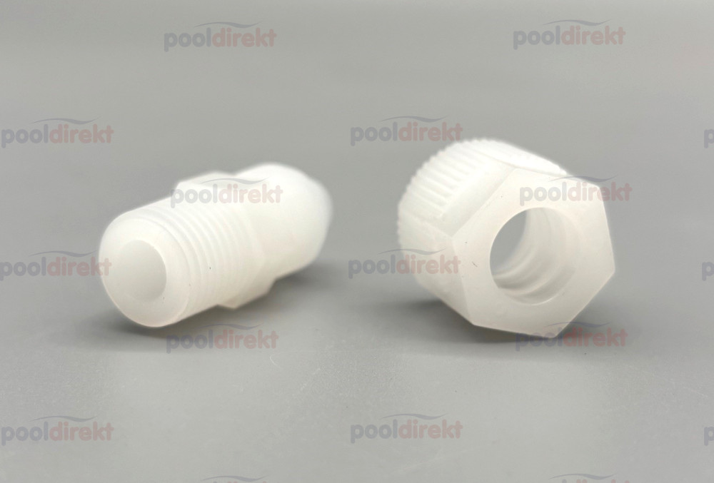 Verschraubung D10-R1/4" PVDF