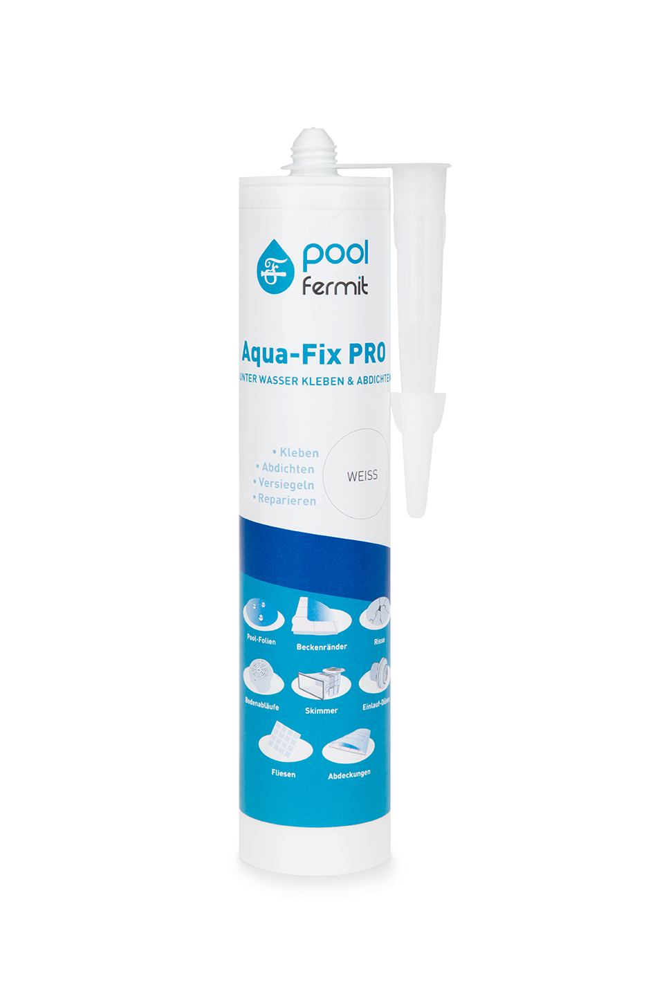 Aqua-Fix Pro Dichtstoff, 290 ml weiß
