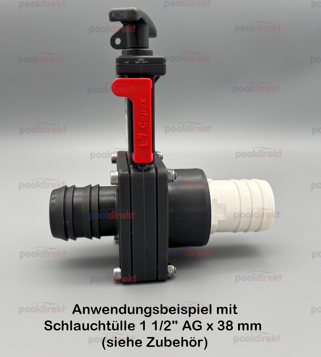 Absperrschieber IG 1 1/2" - Tülle NW38