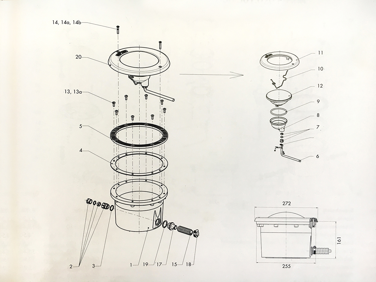 Einbautopf ABS Neptun