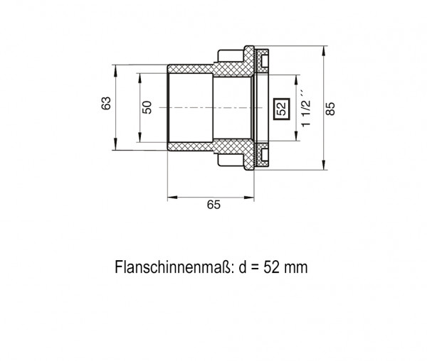 Neptun Mauerdurchführung ABS