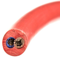 Silikonkabel 2 x 6 mm2 per lfm. Silikonkabel 2 x 6 mm2 per lfm.