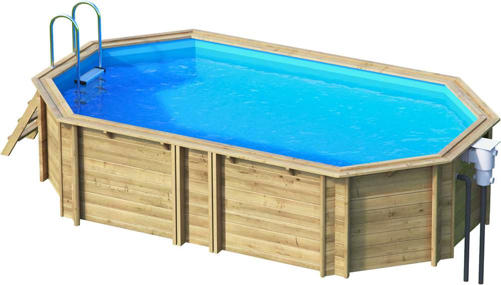 Holzpool TROPIC OCTO+ 510 Komplettset Tropic Holzpool Poolsysteme