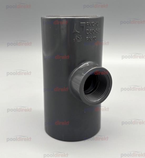 T-Stück 90° D50 x 3/4" IG