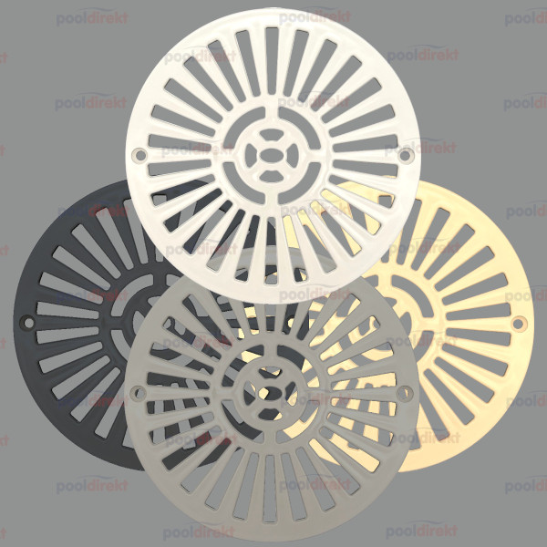 Deckel für Bodenablauf KS groß weiß