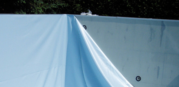 Innenhülle für Rechteckbecken, div. Grössen, 7x3,5 m, hellblau, 0,8 mm