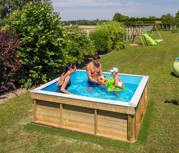 Holzpool Pistoche 2 x 2 m Komplettset