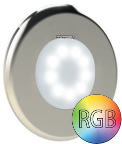 Astral LED komplett Scheinwerfer Lumiplus Flexi V1, RGB Edelstahl V4A