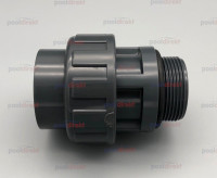 Verschraubung D 50 mm Außengewinde 1 1/2" mit O-Ring Verschraubung D 50 mm Außengewinde 1 1/2" mit O-Ring